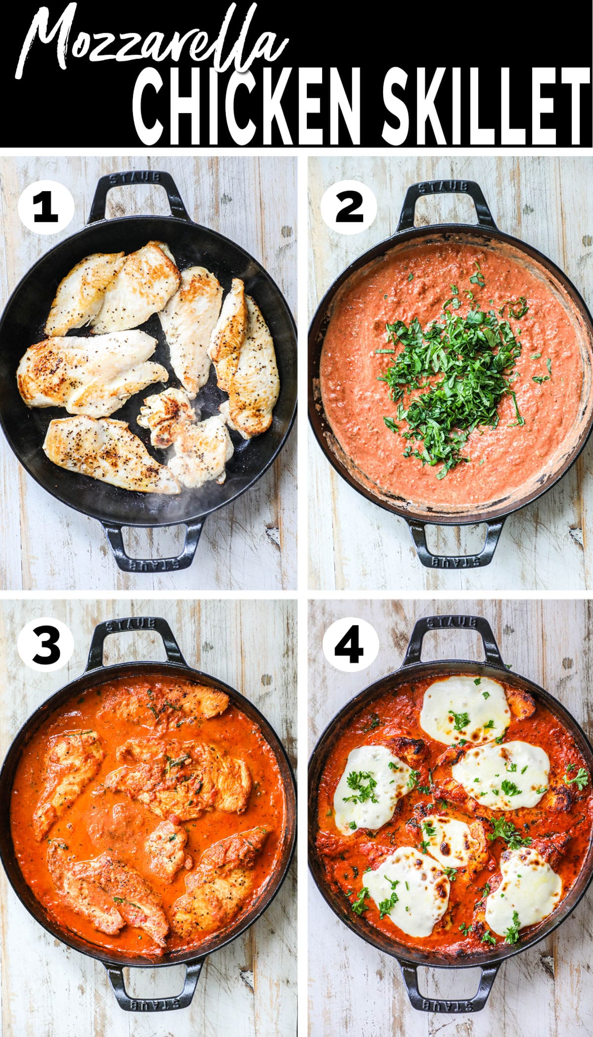 Chicken Mozzarella Skillet · Easy Family Recipes