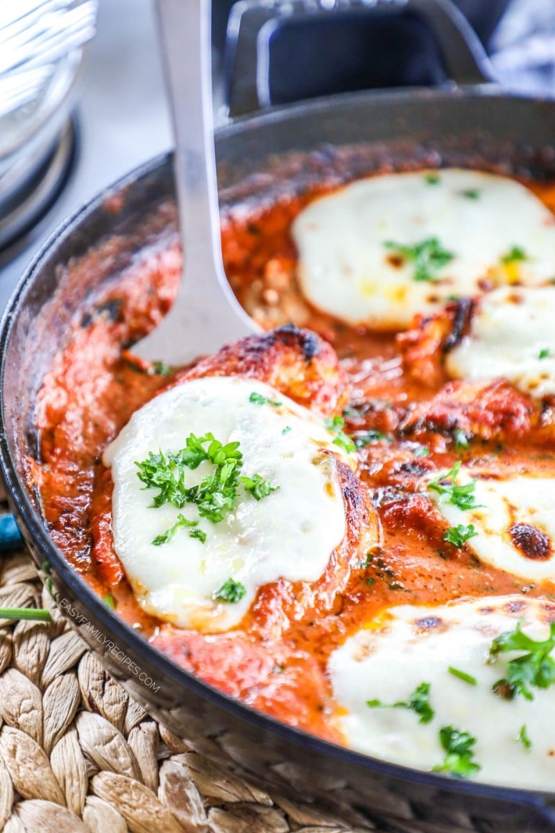 Chicken Mozzarella Skillet · Easy Family Recipes