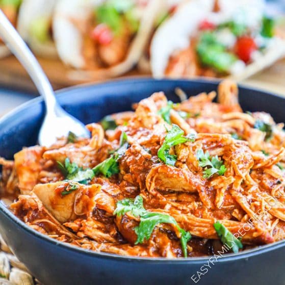 Shredded Chipotle Chicken in a bowl