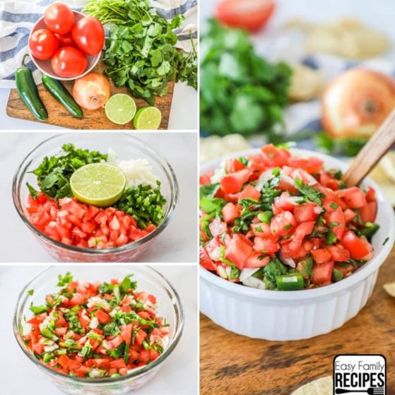 steps to make pico de gallo