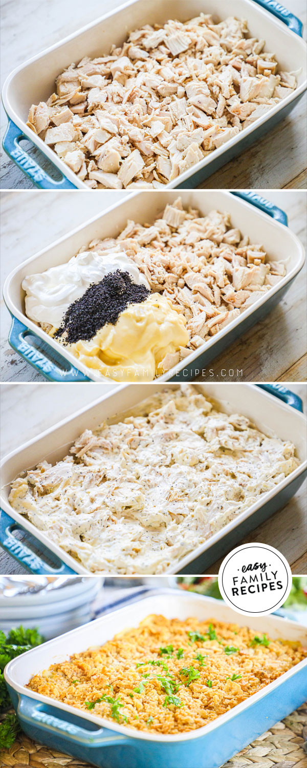 Process photos for How to make Poppy Seed Chicken Casserole