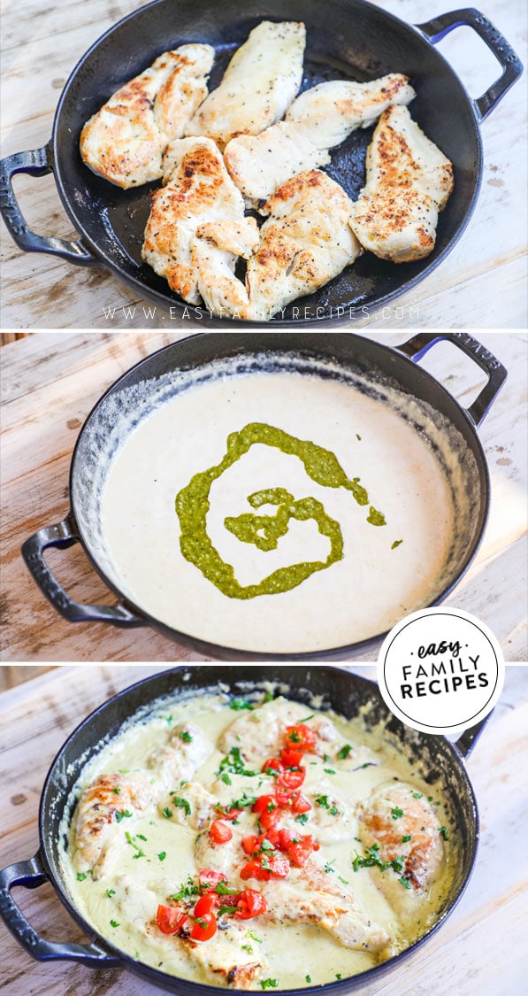 Creamy Garlic Chicken - Pinch Of Nom