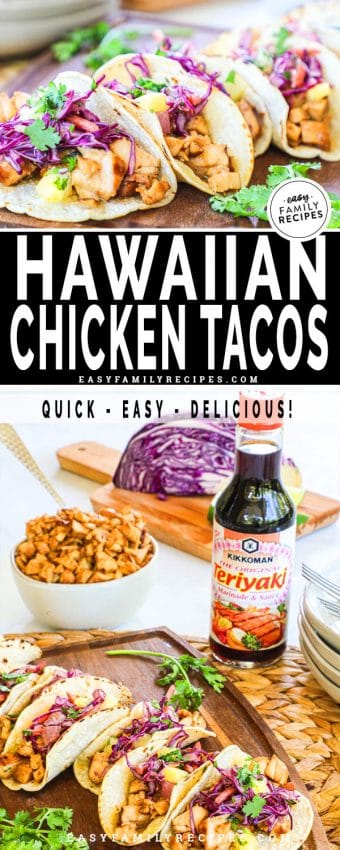 Hawaiian Chicken Tacos · Easy Family Recipes