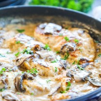 Chicken with Mushroom Cream Sauce · Easy Family Recipes