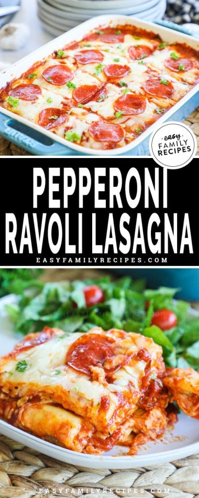 Pepperoni Ravioli Lasagna · Easy Family Recipes
