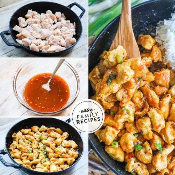 steps for making firecracker chicken recipe