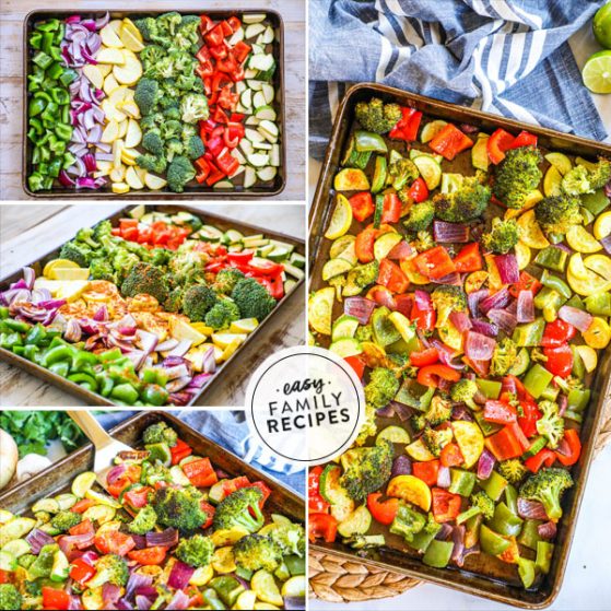 Step by step to make Mexican Roasted Vegetables in oven