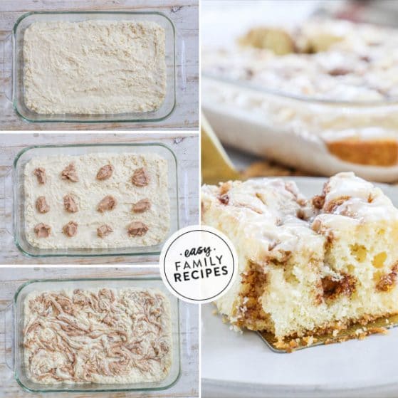Step by step how to make cinnamon swirl cake