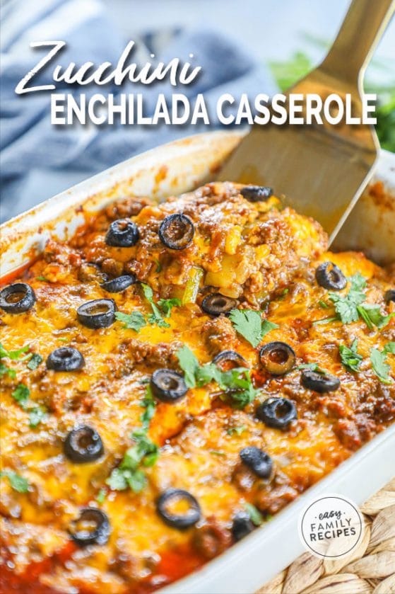 Beef Enchilada Casserole with Zucchini · Easy Family Recipes