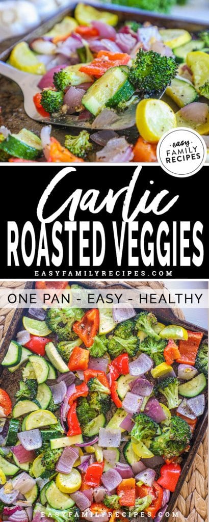 Garlic Roasted Vegetables {BEST +Easiest Side Dish EVER!} · Easy Family ...