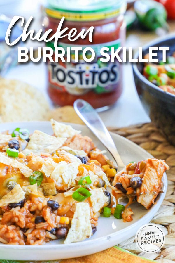 Chicken Burrito Skillet · Easy Family Recipes