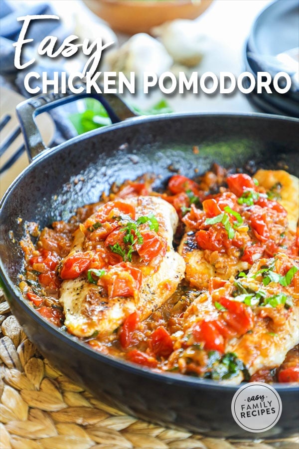 Close up of chicken breast with pomodoro sauce