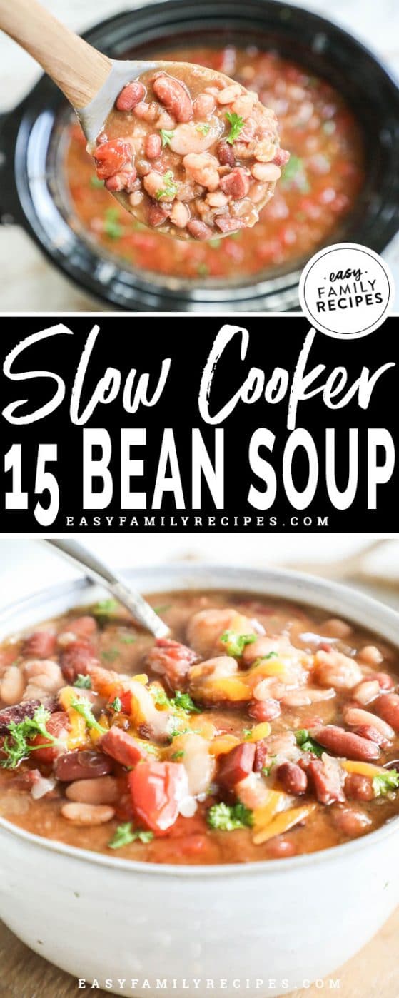 Slow Cooker 15 Bean Soup · Easy Family Recipes