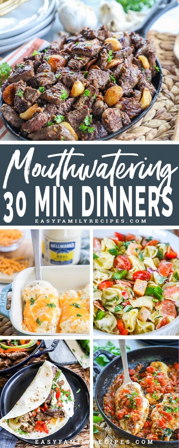 5 easy dinners that can be made in 30 minutes