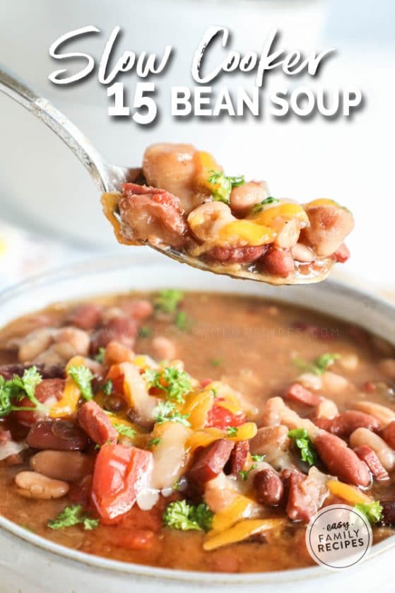 Slow Cooker 15 Bean Soup · Easy Family Recipes