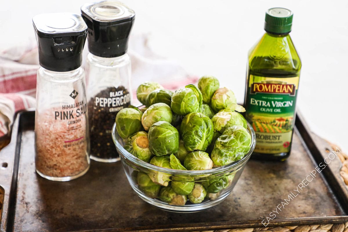 Ingredients for Oven Roasted Brussels Sprouts
