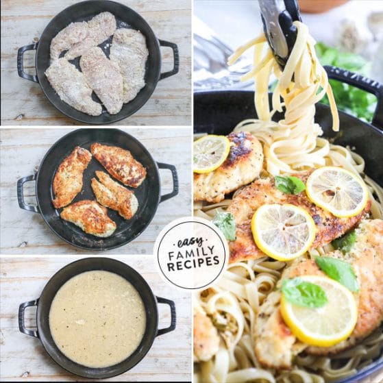 steps for making chicken in pan with lemon