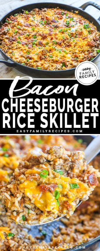 Bacon Cheeseburger Rice Casserole · Easy Family Recipes
