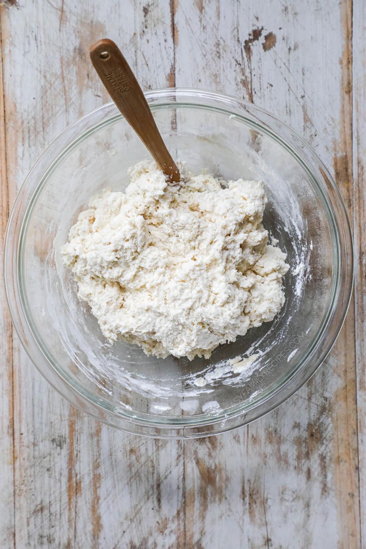 Step 2 of no yeast dinner rolls. mix all ingredients