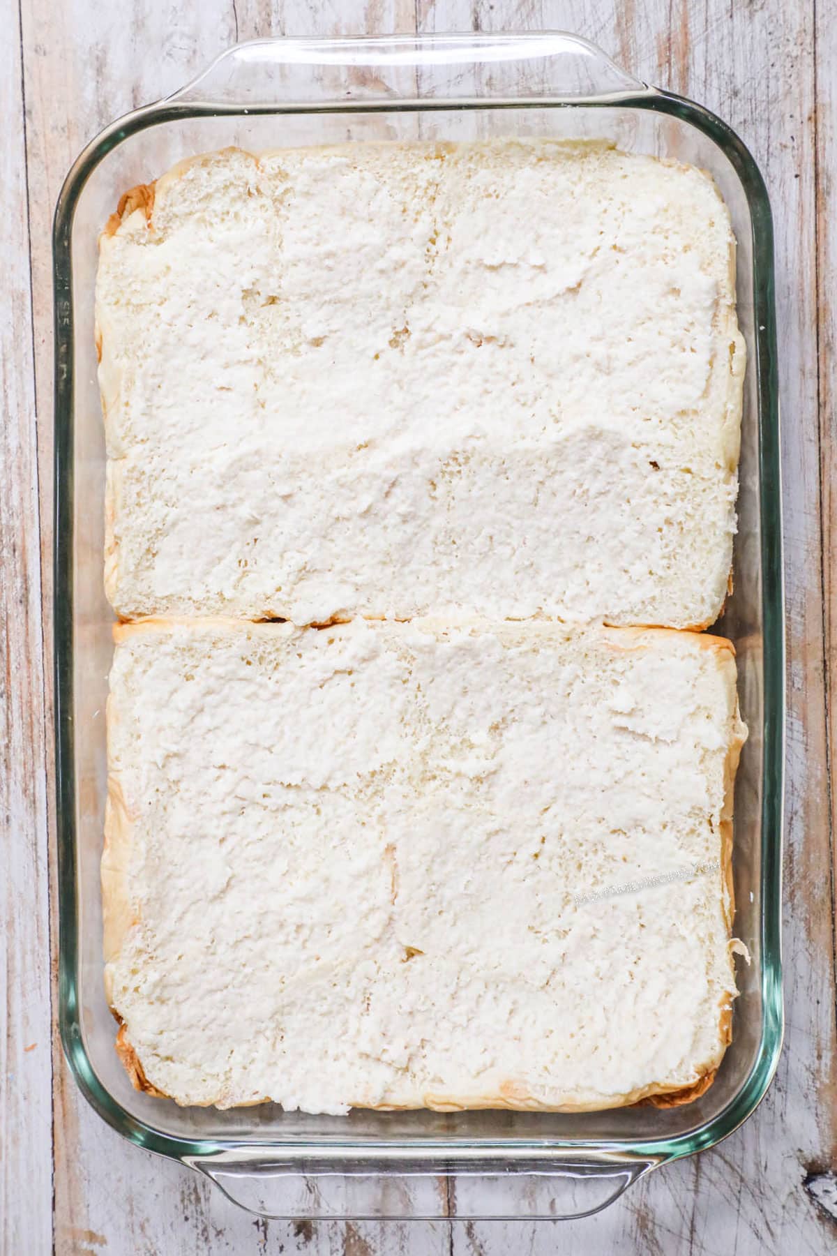 Process photos for how to make baked Roast Beef Sliders 1. Spread rolls with horseradish mayo