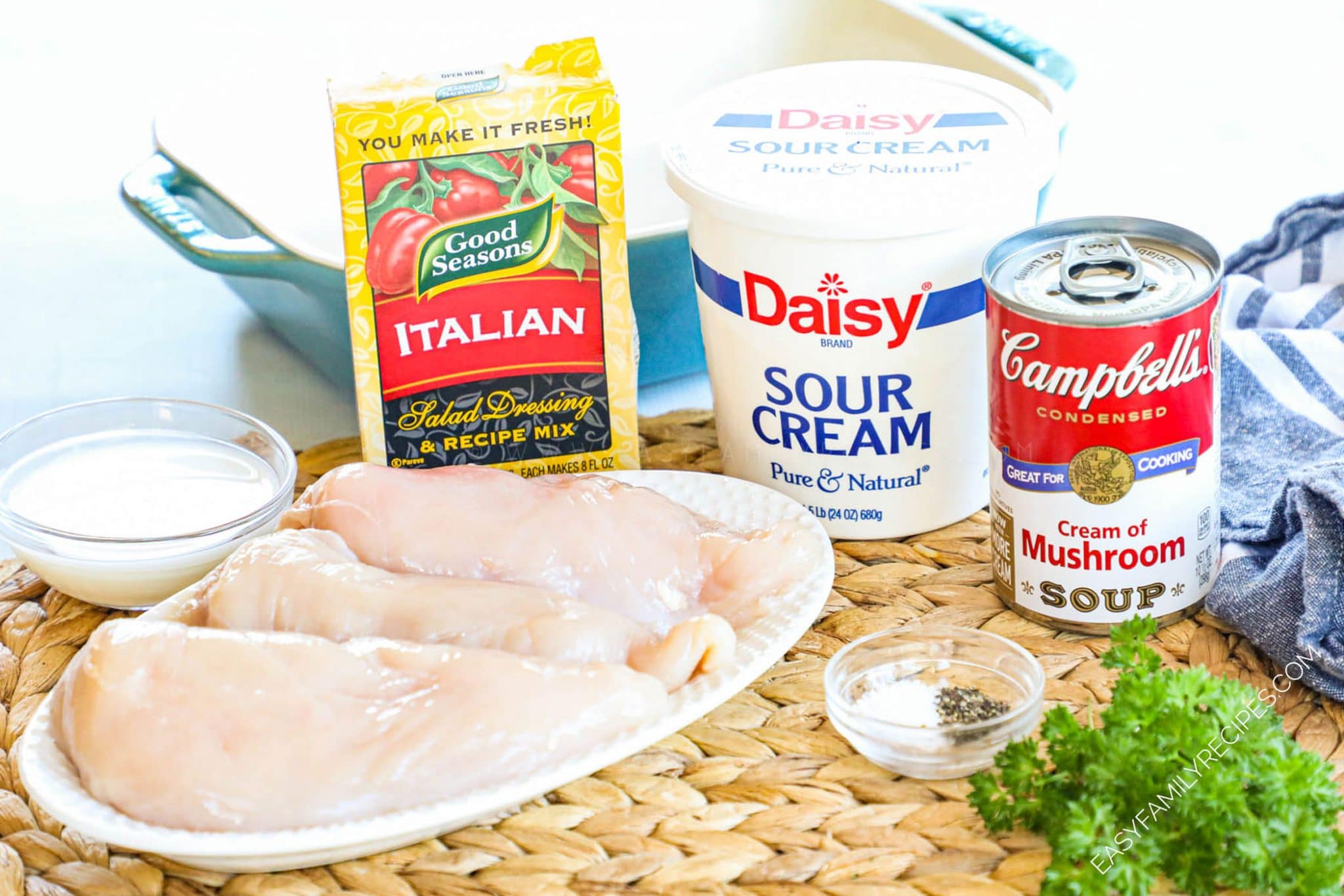 Baked Cream of Mushroom Chicken · Easy Family Recipes