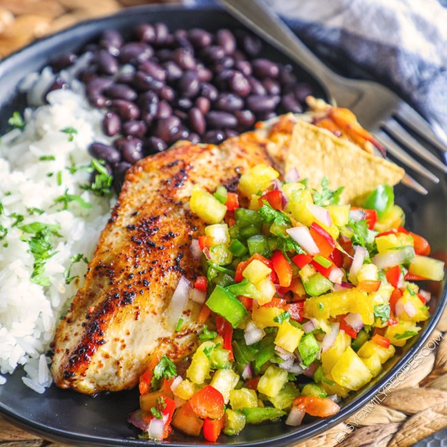 Fresh Pineapple Salsa Chicken · Easy Family Recipes