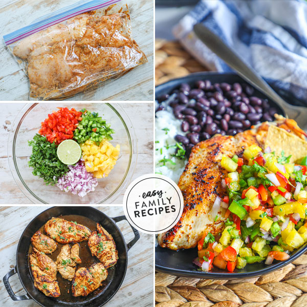 Fresh Pineapple Salsa Chicken · Easy Family Recipes