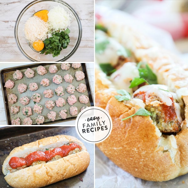 Italian Turkey Meatball Subs