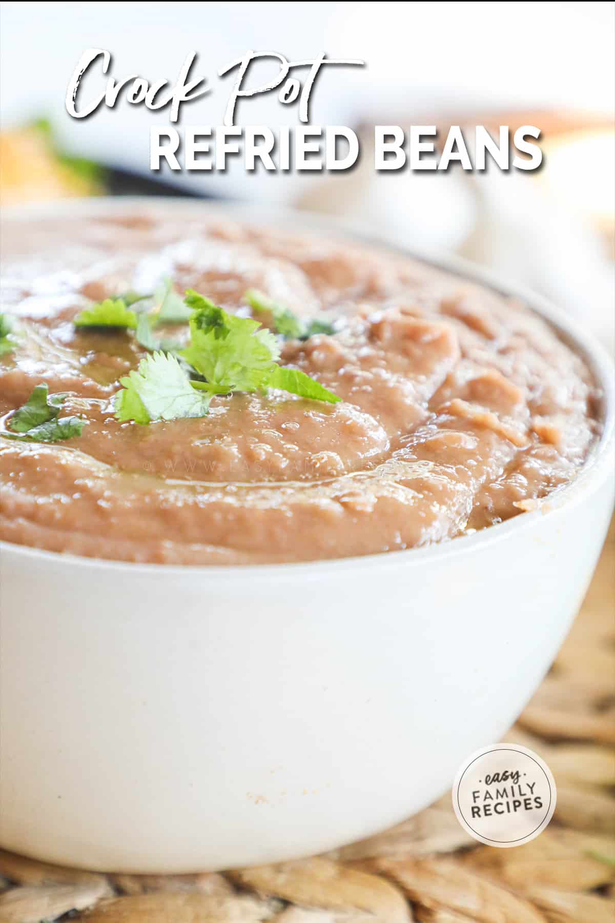 Mexican Style Crock Pot Refried Beans · Easy Family Recipes