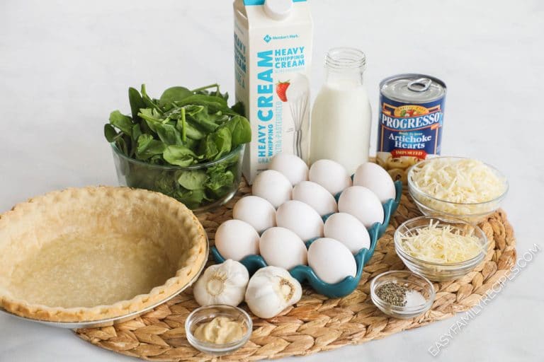 Spinach Artichoke Quiche · Easy Family Recipes