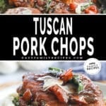 Lifting boneless pork chop from pan and plating it with mashed potatoes for easy dinner.