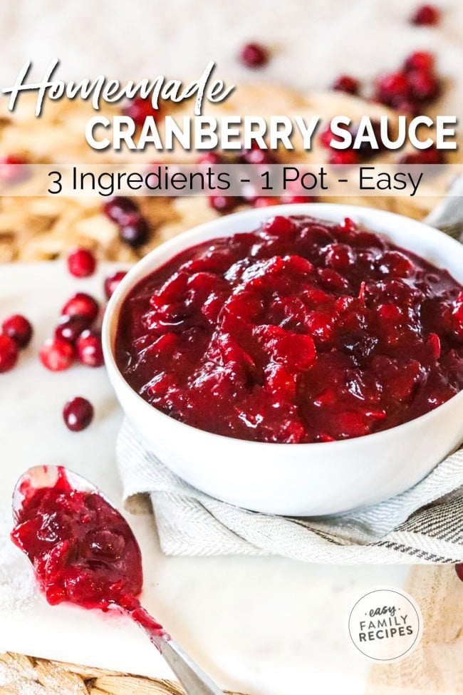 Easy Homemade Cranberry Sauce · Easy Family Recipes