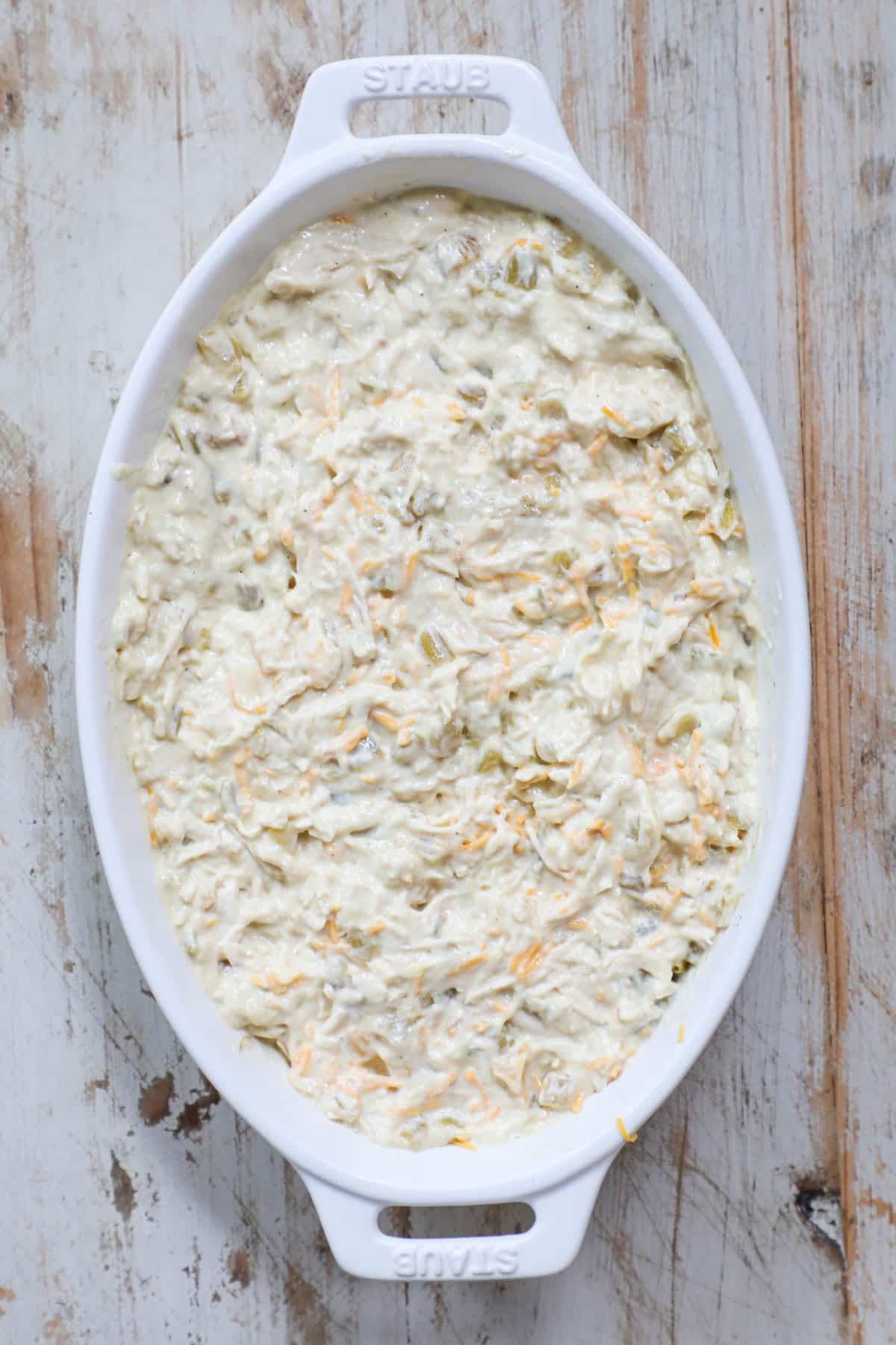Step 3 Spread Green Chile Chicken Casserole mixture into a casserole dish