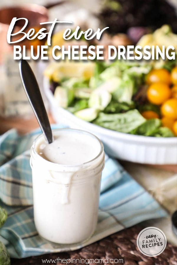 Blue Cheese Salad Dressing made fresh