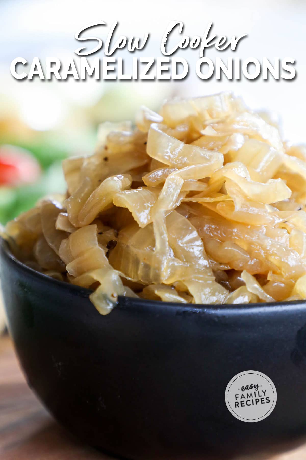 Slow Cooker Caramelized Onions - Hungry Hobby