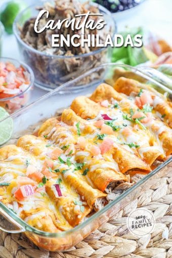 Carnitas Enchiladas · Easy Family Recipes