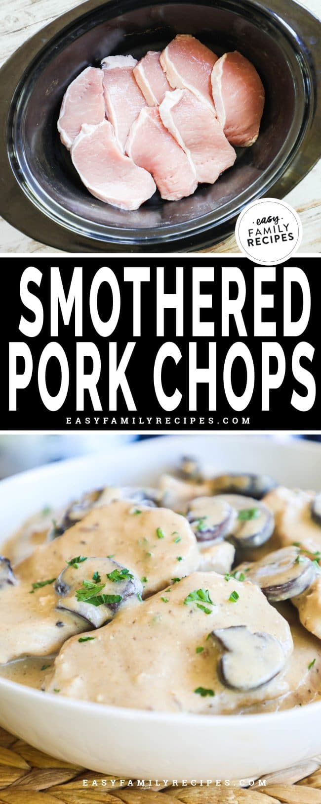 Crock Pot Smothered Pork Chops · Easy Family Recipes
