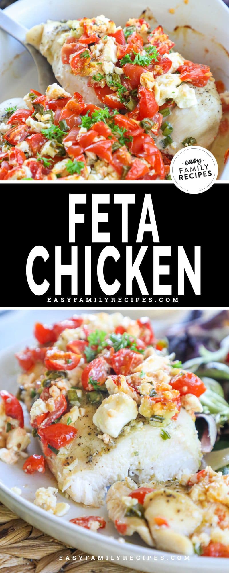 Feta Chicken Bake with Tomatoes · Easy Family Recipes