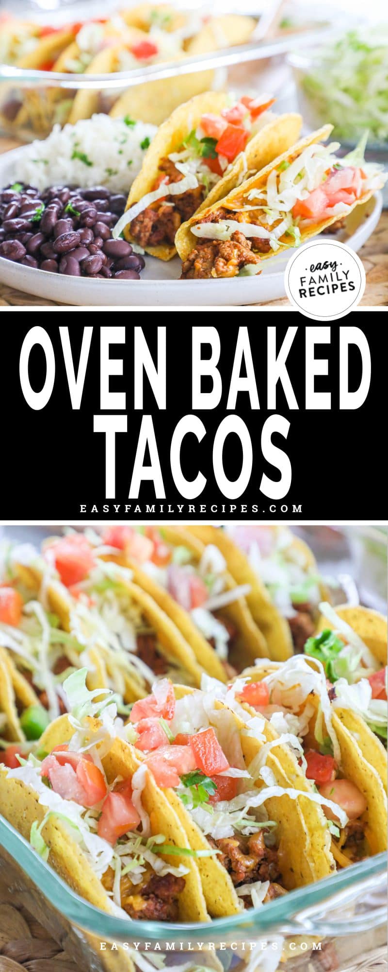 Baked Crispy Ground Beef Tacos · Easy Family Recipes