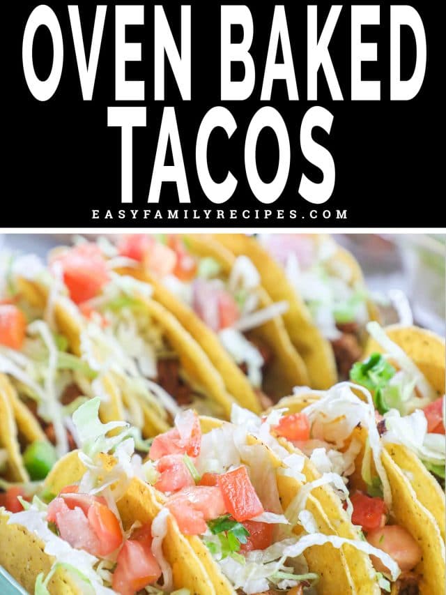 Baked Crispy Ground Beef Tacos