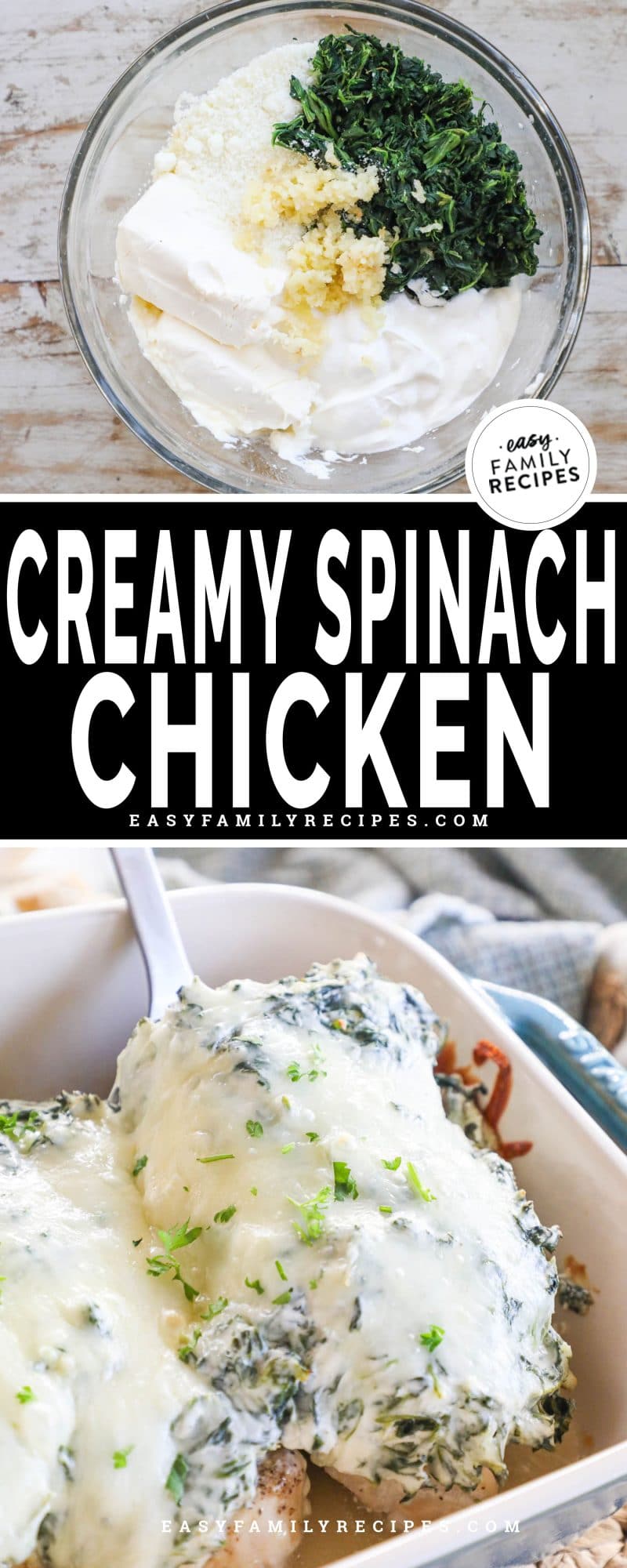Creamy Spinach Chicken Bake · Easy Family Recipes