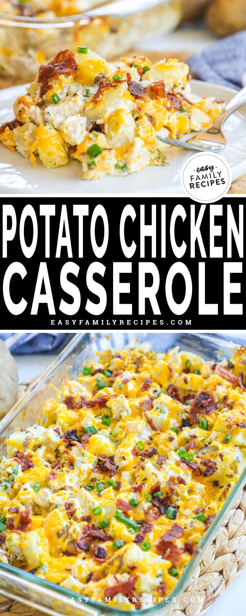Loaded Baked Potato Chicken Casserole · Easy Family Recipes