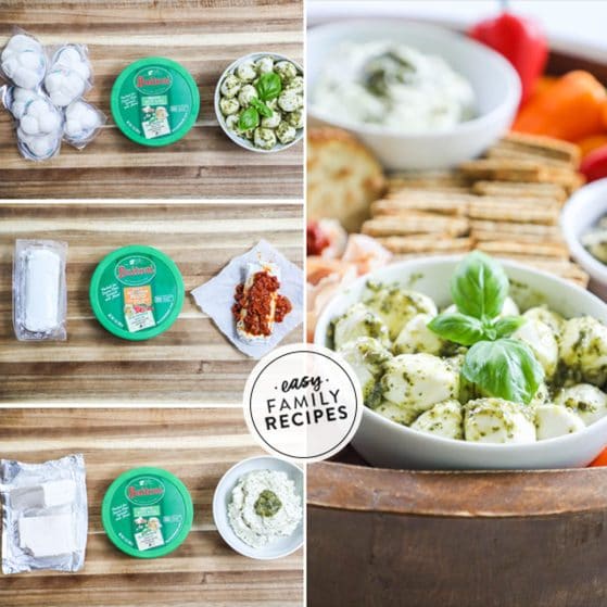 Easy snack hacks using cheese and pesto