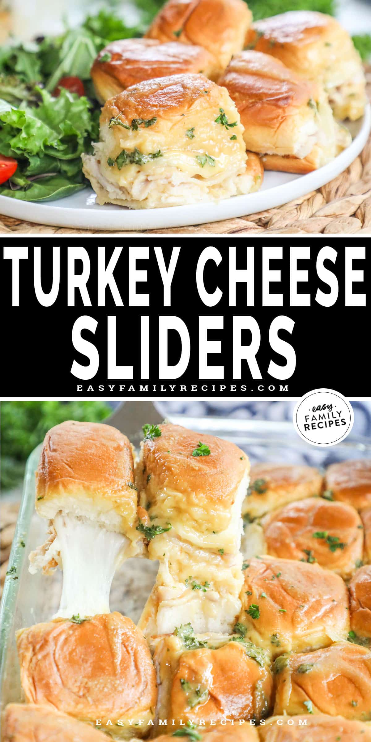 Baked Turkey Cheese Sliders · Easy Family Recipes