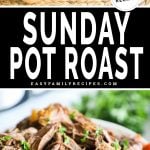 Simple ingredients like chuck roast, onions, carrots and potatoes make a classic beef pot roast dinner in the Crock Pot