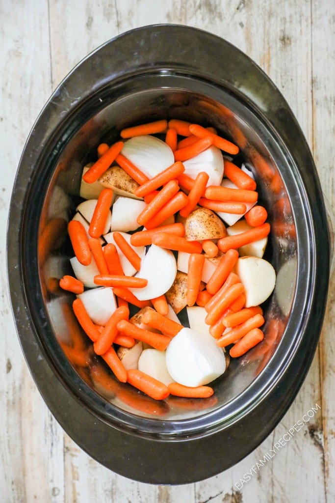 carrots and potatoes in crockpot