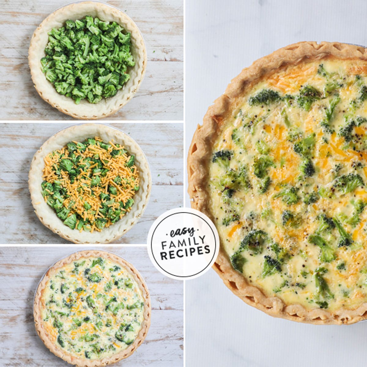 Broccoli Cheddar Quiche Easy Family Recipes