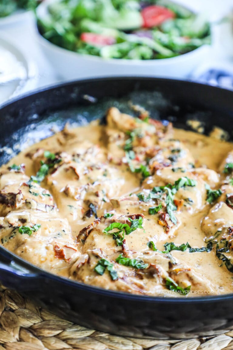 Creamy Sun Dried Tomato and Basil Chicken · Easy Family Recipes