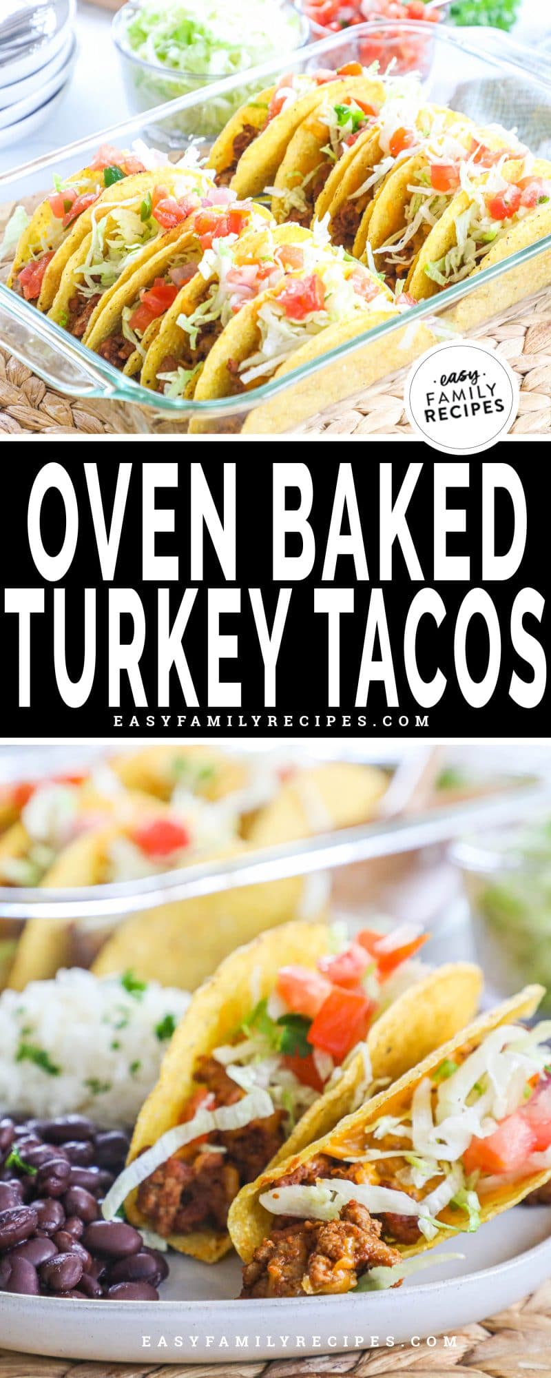 Easy Baked Ground Turkey Tacos · Easy Family Recipes