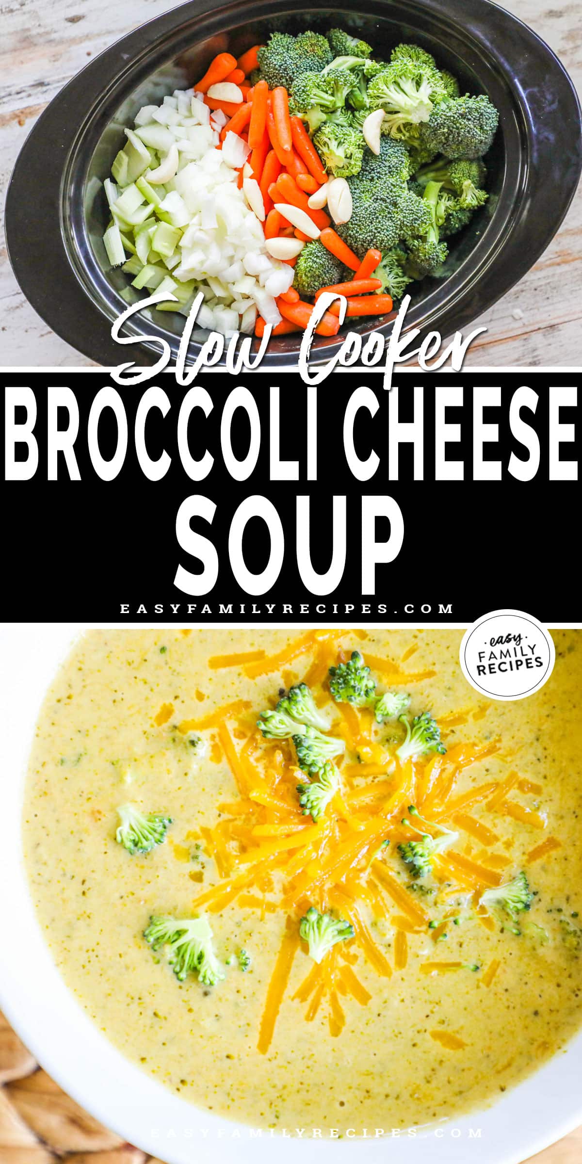 Easy Crock Pot Broccoli Cheese Soup · Easy Family Recipes